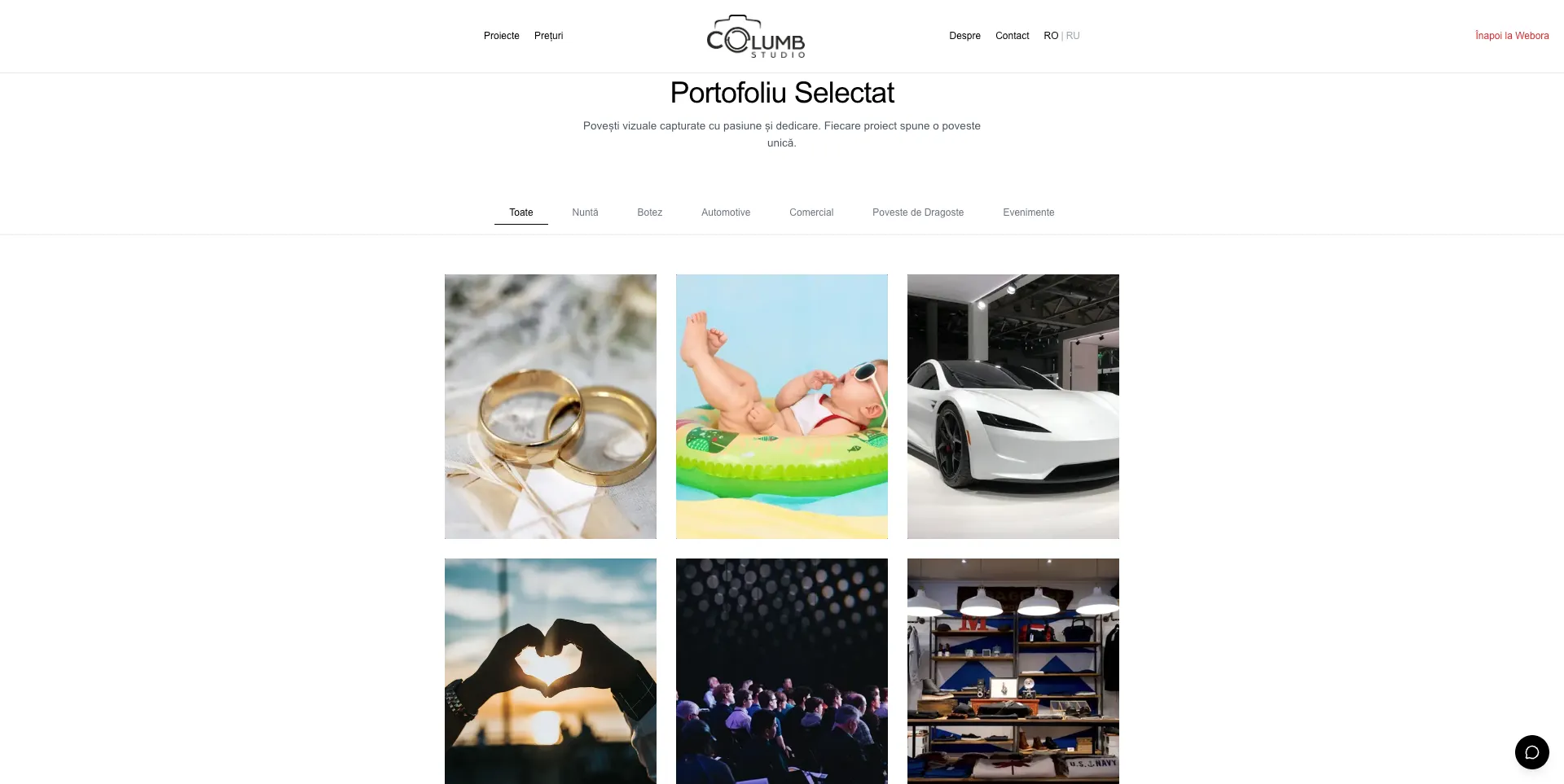 Creare Site PhotoStudio | Portofoliu Web Profesional - Screenshot 7