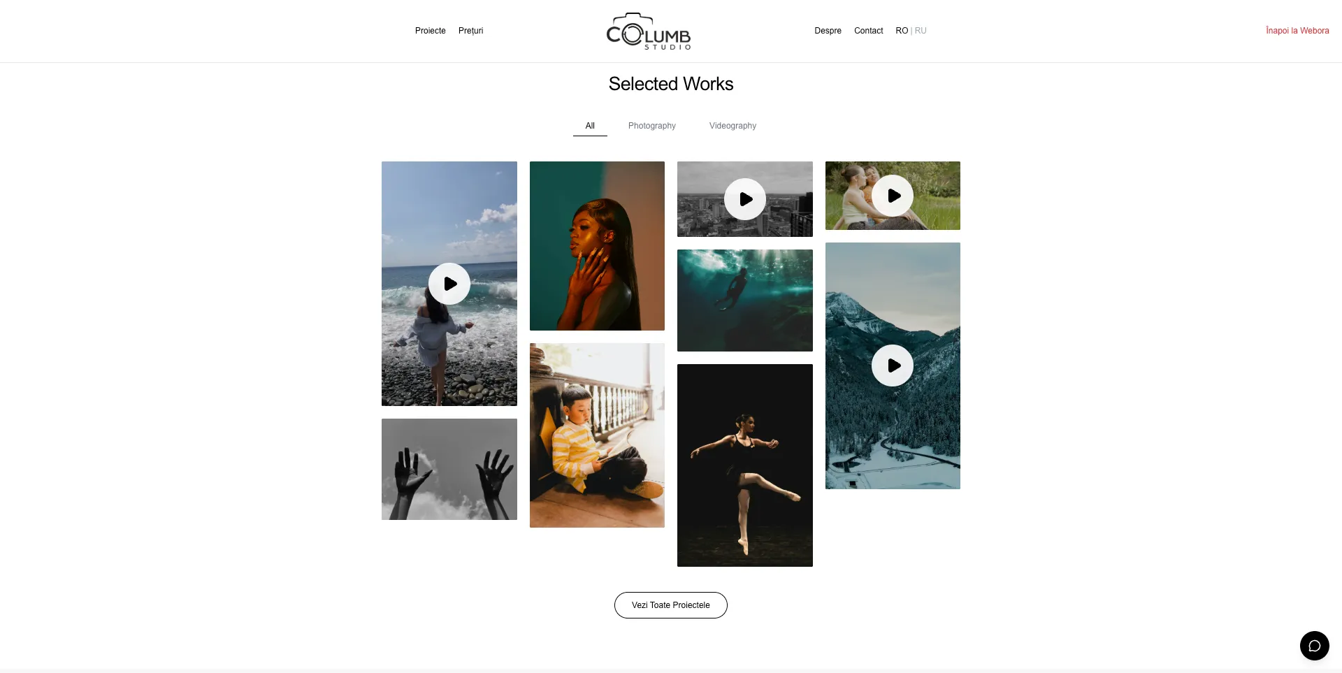 Creare Site PhotoStudio | Portofoliu Web Profesional - Screenshot 2