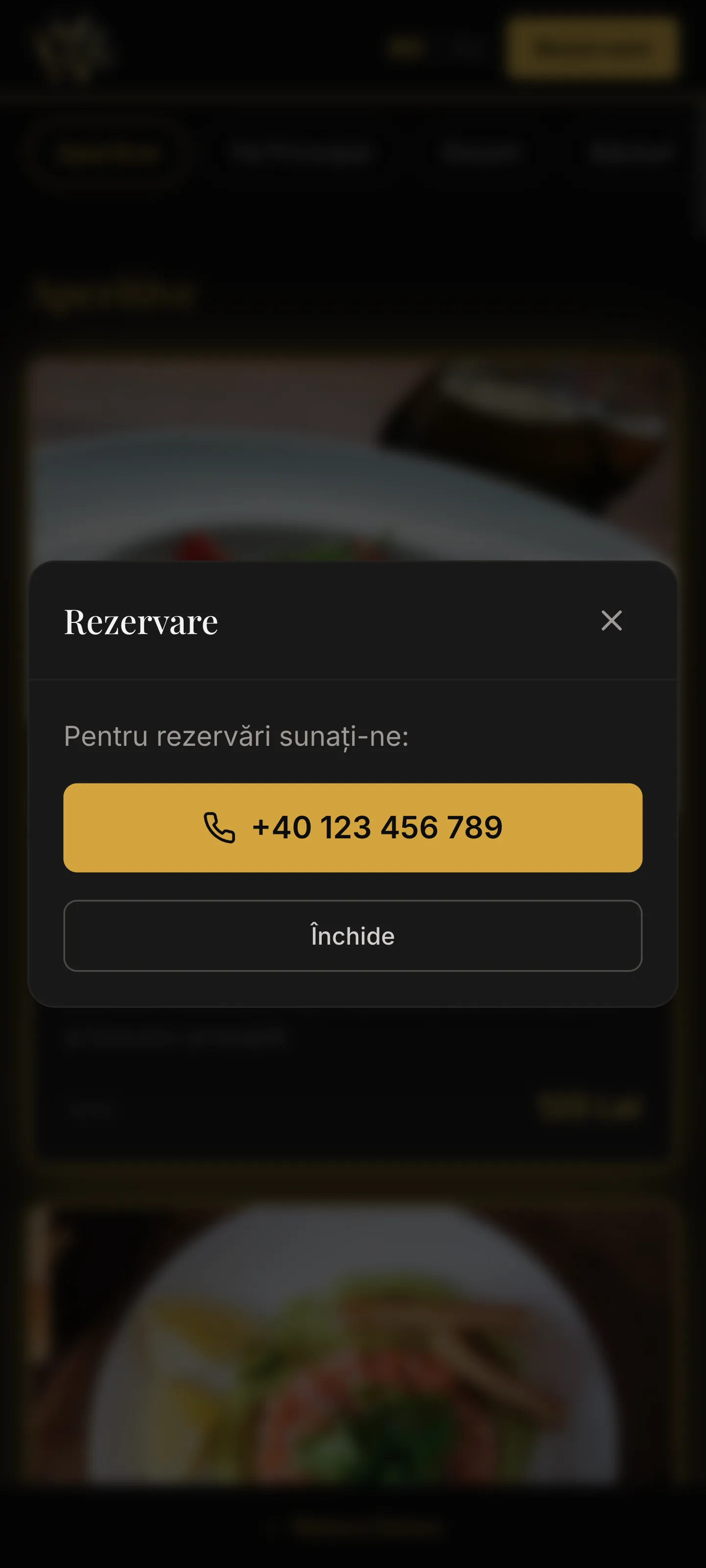 Creare Site Restaurant & Meniu Digital QR | Webora - Screenshot 5