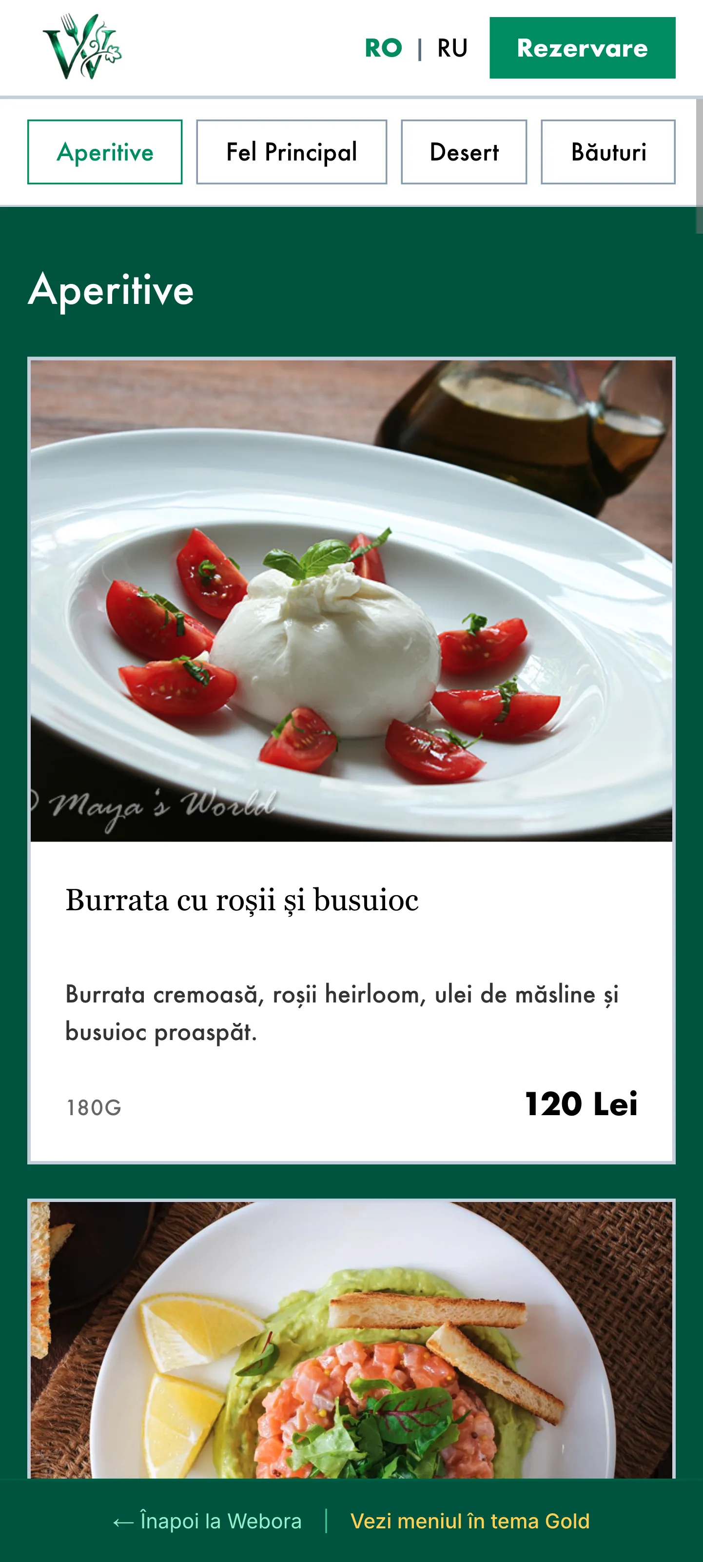 Creare Site Restaurant & Meniu Digital QR | Webora - Screenshot 7